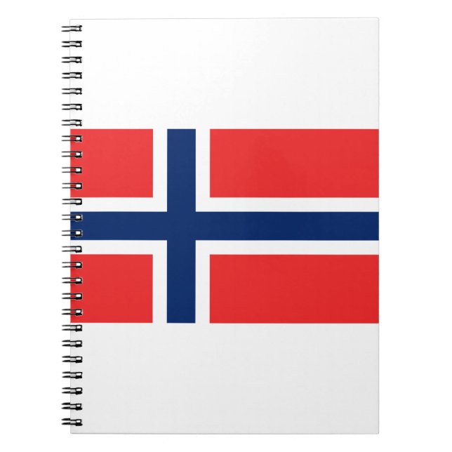 Norwegische Flagge Notizblock (Vorderseite)
