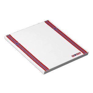 Norwegische Flagge Notizblock