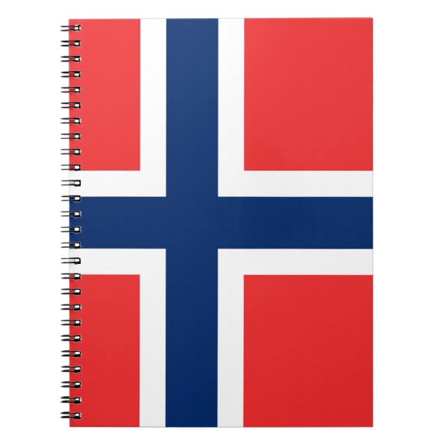 Norwegische Flagge Notizblock (Vorderseite)