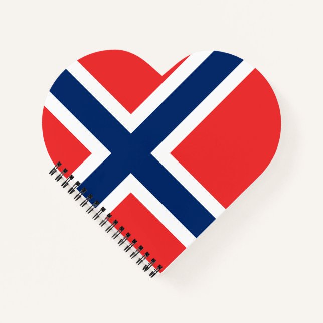 Norwegische Flagge Notizbuch (Vorderseite)