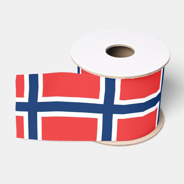 Norwegische Flagge - Reisen, Urlaub/Sport Ripsband (Spule)