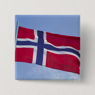 Norwegische Flagge (RF) Button