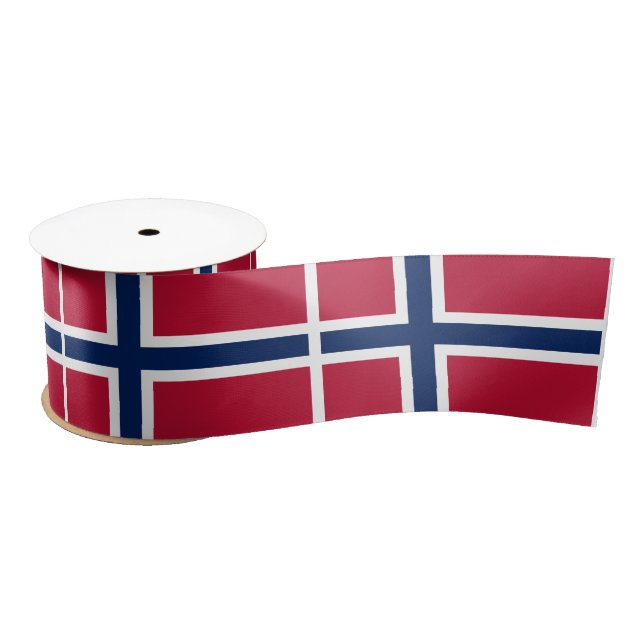 Norwegische Flagge Satinband (Spule)