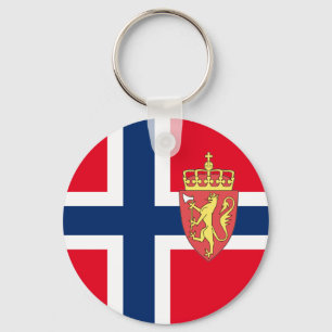 Norwegische Flagge Schlüsselanhänger