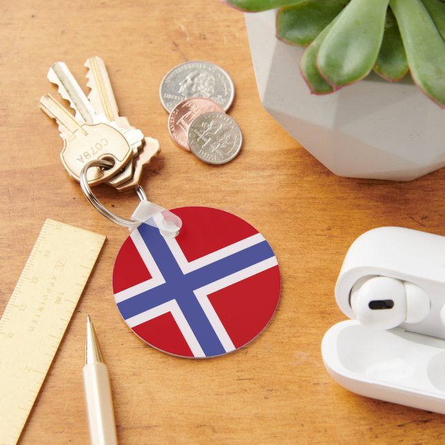 Norwegische Flagge Schlüsselanhänger (Schreibtisch)