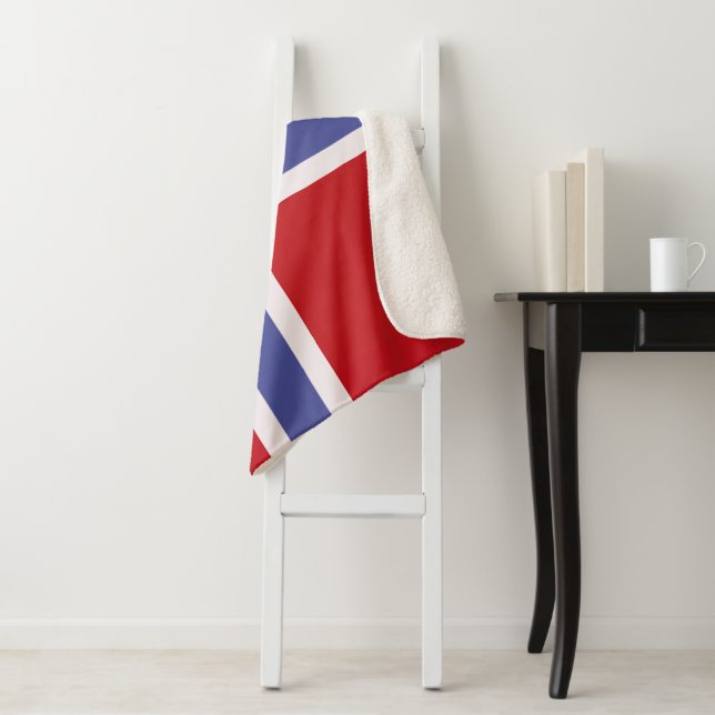 Norwegische Flagge Sherpadecke (Beispiel)