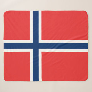 Norwegische Flagge Sherpadecke