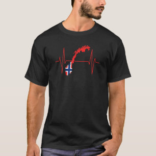 Norwegische Flagge - Skandinavien - Norwegische Fl T-Shirt