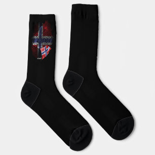 norwegische Flagge Socken