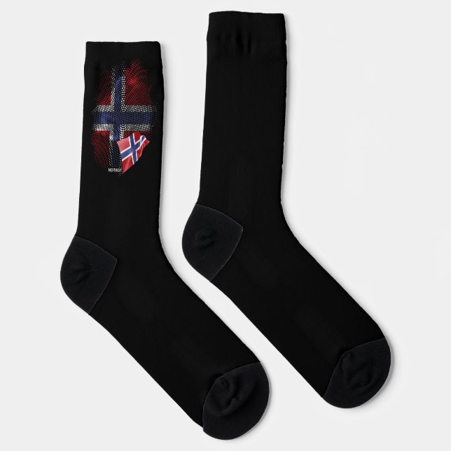norwegische Flagge Socken (Rechts)