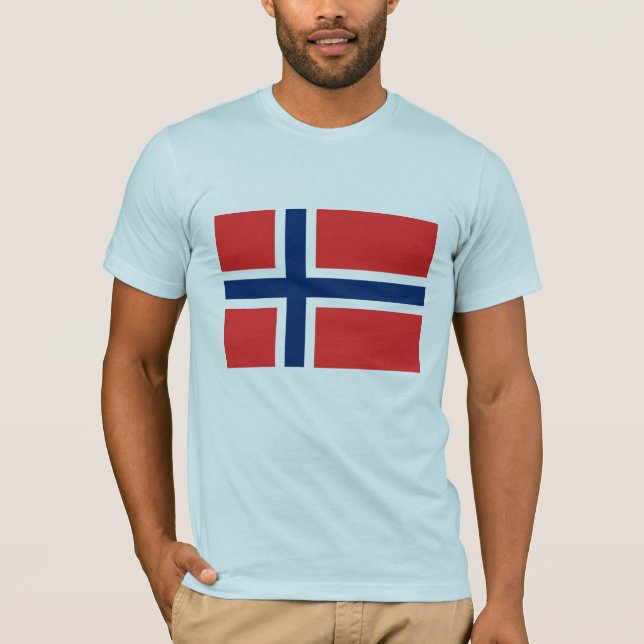Norwegische Flagge T-Shirt (Vorderseite)