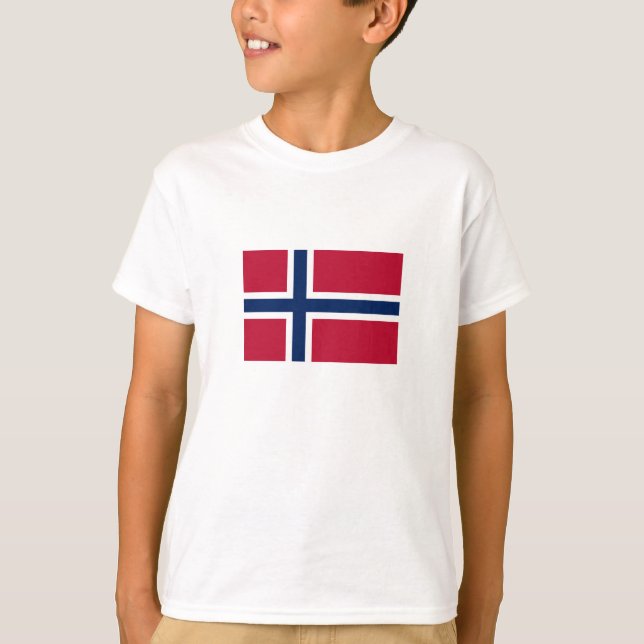 Norwegische Flagge T-Shirt (Vorderseite)