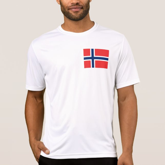 Norwegische Flagge T-Shirt (Vorderseite)