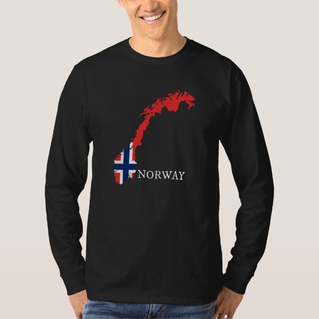 Norwegische Flagge T-Shirt (Vorderseite)