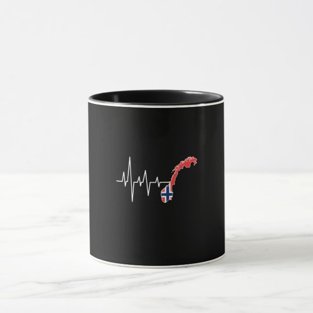 Norwegische Flagge Tasse (Zentrum)