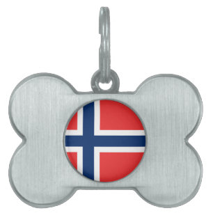 Norwegische Flagge Tiermarke