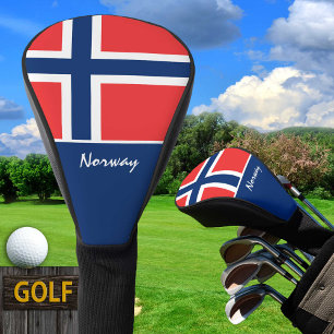 Norwegische Flagge und Golf Norwegen - Sportarten  Headcover