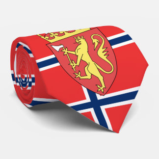 Norwegische Flagge und Wappen, Flagge Norwegens Krawatte