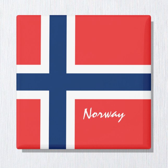 Norwegische Flagge - Urlaub, Reisen/Sport Magnet (Von Creator hochgeladen)