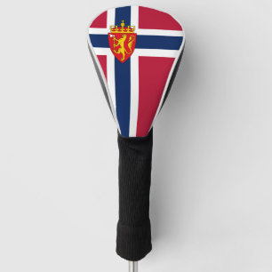Norwegische Flagge/Wappen Golf Headcover