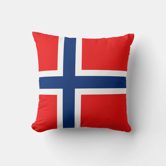 Norwegische Flagge x Flaggenkissen Kissen (Vorderseite)