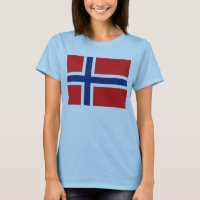 Norwegische Flagge x Karte T - Shirt