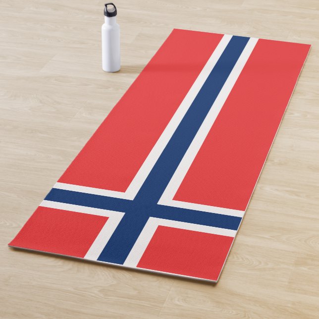 Norwegische Flagge Yogamatte (Beispiel)