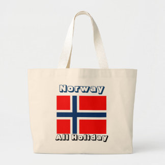Norwegische Flagtottasche Jumbo Stoffbeutel