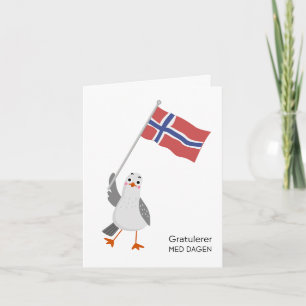 Norwegische Geburtstagskarte - Gratulerer med dage Karte