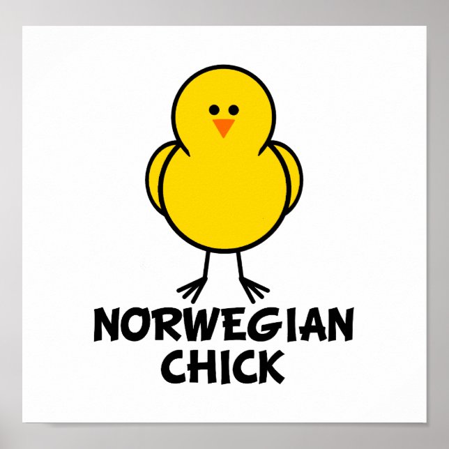 Norwegische Küken Poster (Vorne)