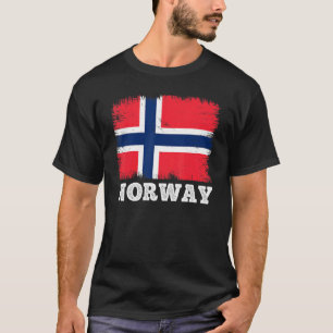 Norwegische Landesflagge - Vintage Flagge T-Shirt