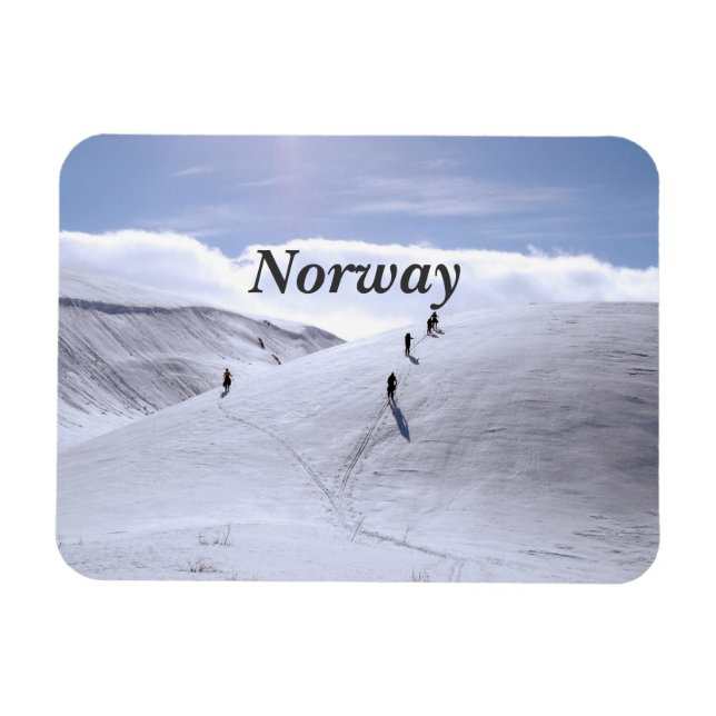 Norwegische Landschaft Magnet (Horizontal)