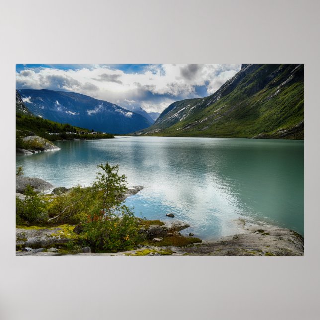 norwegische Landschaft Poster (Vorne)
