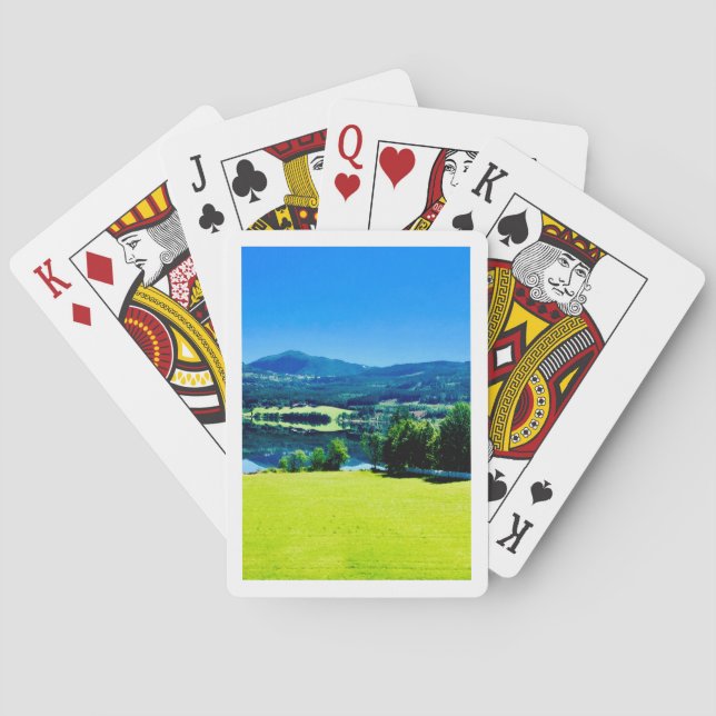 norwegische Landschaft Spielkarten (Rückseite)