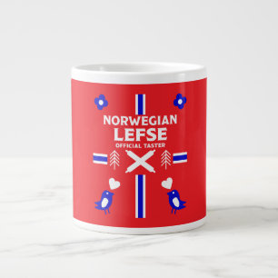 Norwegische Lefse Flatbread-Schürze Jumbo-Tasse
