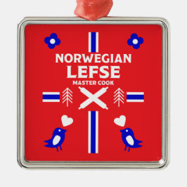 Norwegische Lefse Flatbread-Schürze Ornament Aus Metall