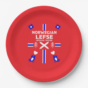 Norwegische Lefse Flatbread-Schürze Pappteller