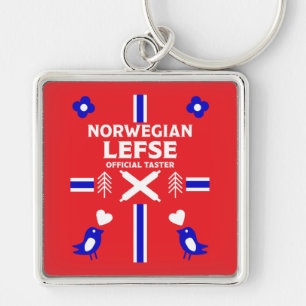 Norwegische Lefse Flatbread-Schürze Schlüsselanhänger