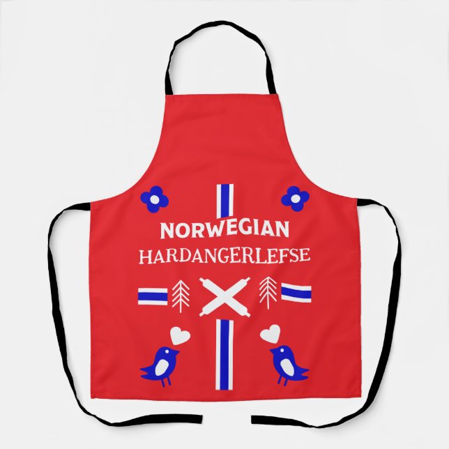 Norwegische Lefse Flatbread-Schürze Schürze (Vorderseite)