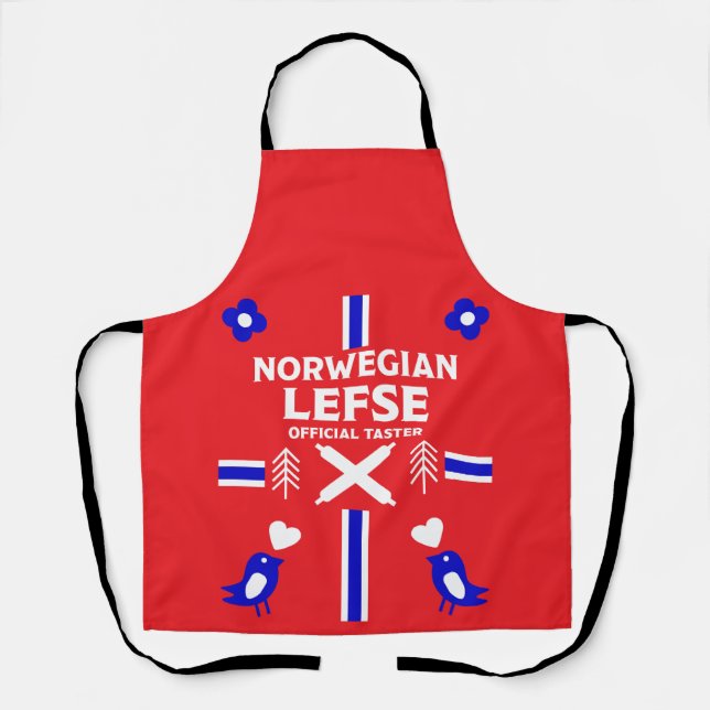 Norwegische Lefse Flatbread-Schürze Schürze (Vorderseite)