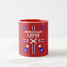 Norwegische Lefse Flatbread-Schürze Zweifarbige Tasse
