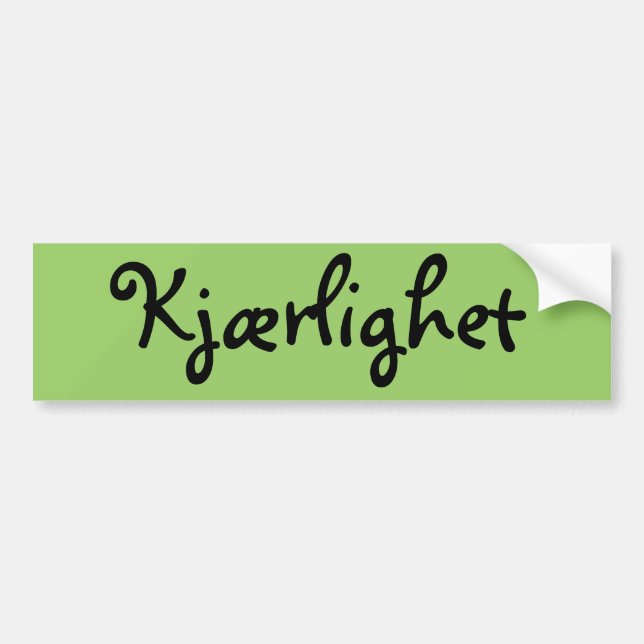 Norwegische Liebe Autoaufkleber (Vorne)