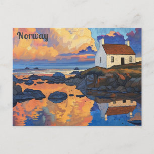 Norwegische Lofoten-Inseln Postkarte