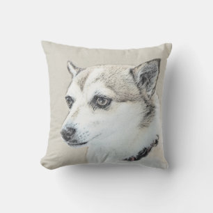 Norwegische Lundehund-Malerei - Originale Hundekun Kissen