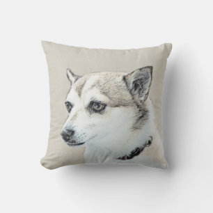 Norwegische Lundehund-Malerei - Originale Hundekun Kissen