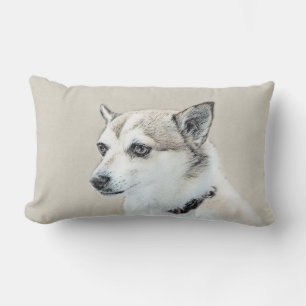 Norwegische Lundehund-Malerei - Originale Hundekun Lendenkissen