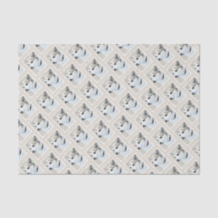 Norwegische Lundehund-Malerei - Originale Hundekun Seidenpapier