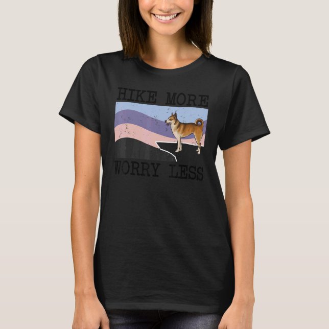Norwegische Lundehund-Wanderung mehr Besorgnis err T-Shirt (Vorderseite)