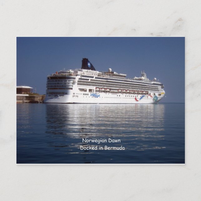 Norwegische Morgendämmerung in Bermuda Postkarte (Vorderseite)