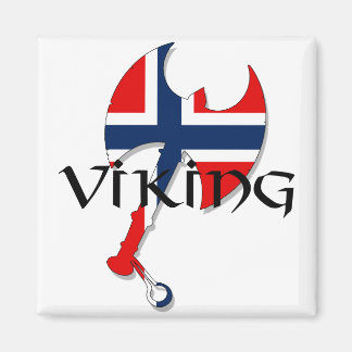 Norwegische Nordnorwegenflagge Ax Magnet